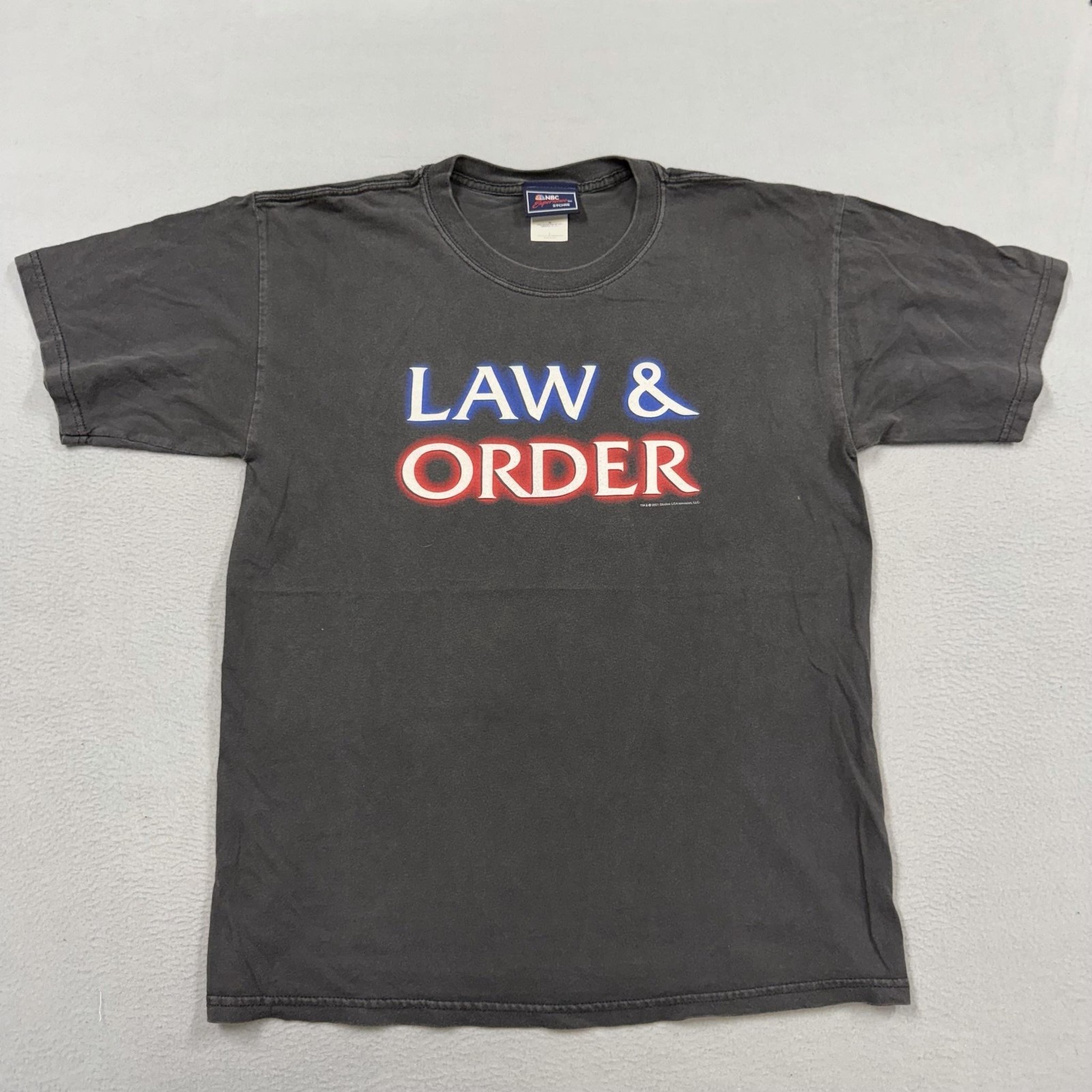 Vintage Law & Order Shirt Mens Large Black NBC Experience TV Graphic Tee gallery