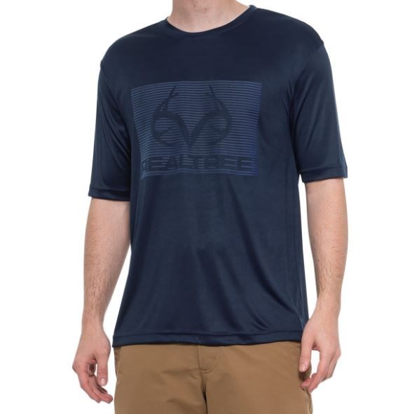 Men's Realtree Antlers Hunting Graphic T-Shirt Navy Blue Size Large NWT gallery