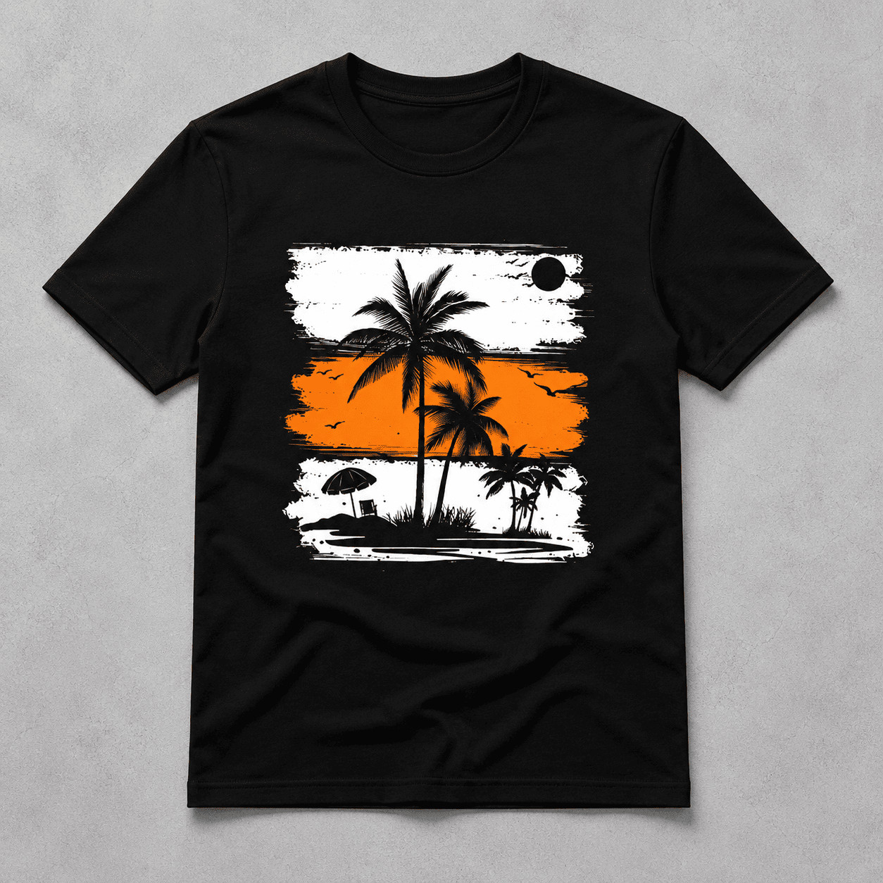 Palm Tree Graphic T-Shirt Tropical Beach Summer Vacation Casual Tee gallery