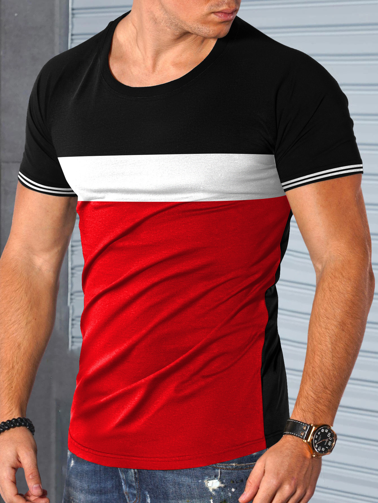 Men's Short Sleeve T-Shirt Classic Casual Slim Round Neck Shirts gallery