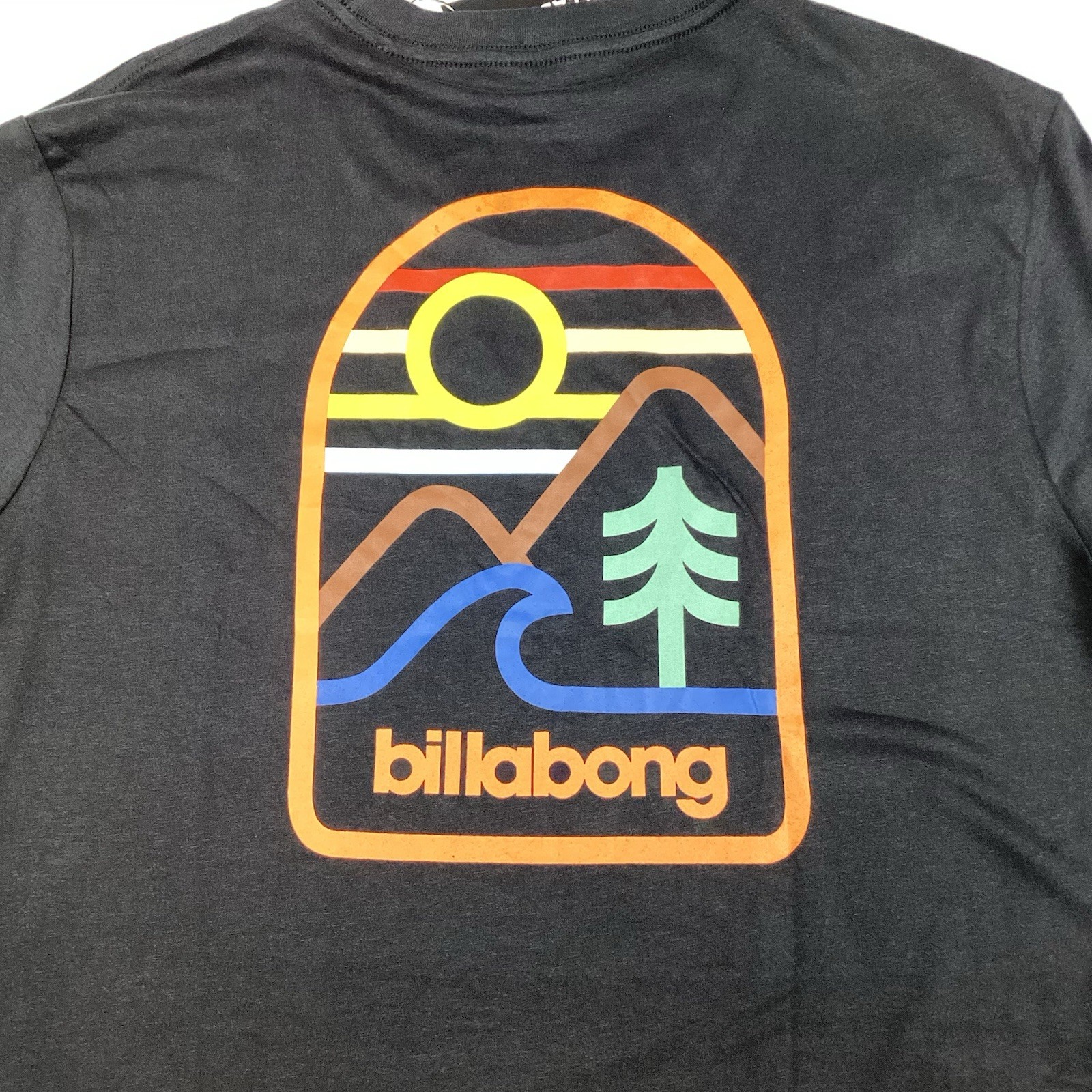 Billabong Black Short Sleeve Graphic T-Shirt Size XL NEW! Retail $50 gallery