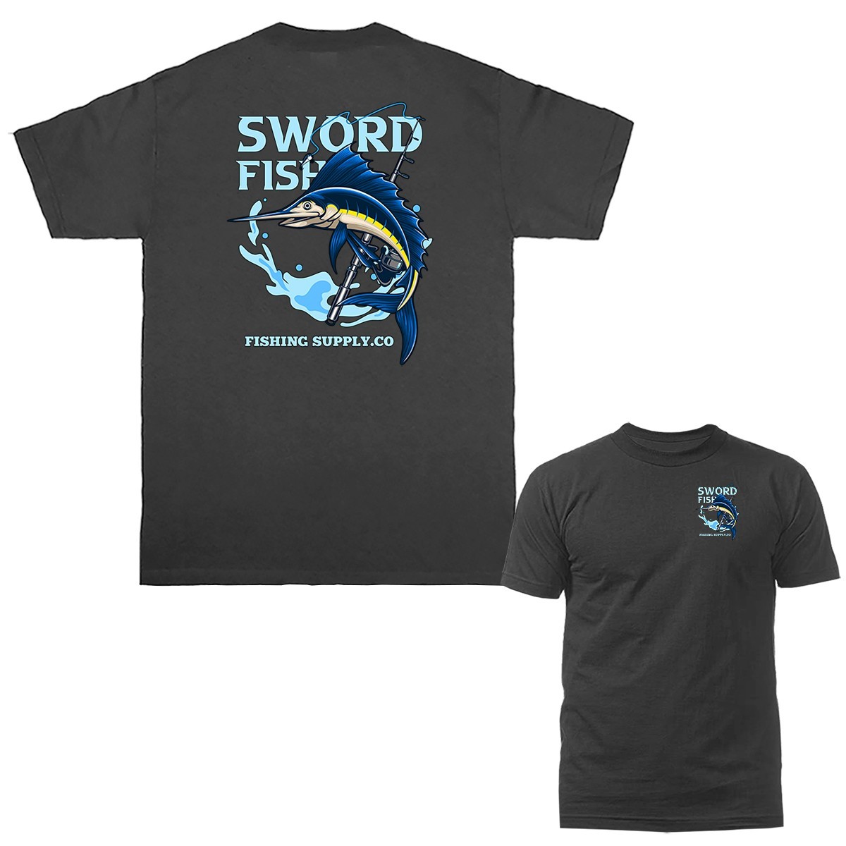 Deep Sea Swordfish Outdoor Sports Fishing T-Shirt