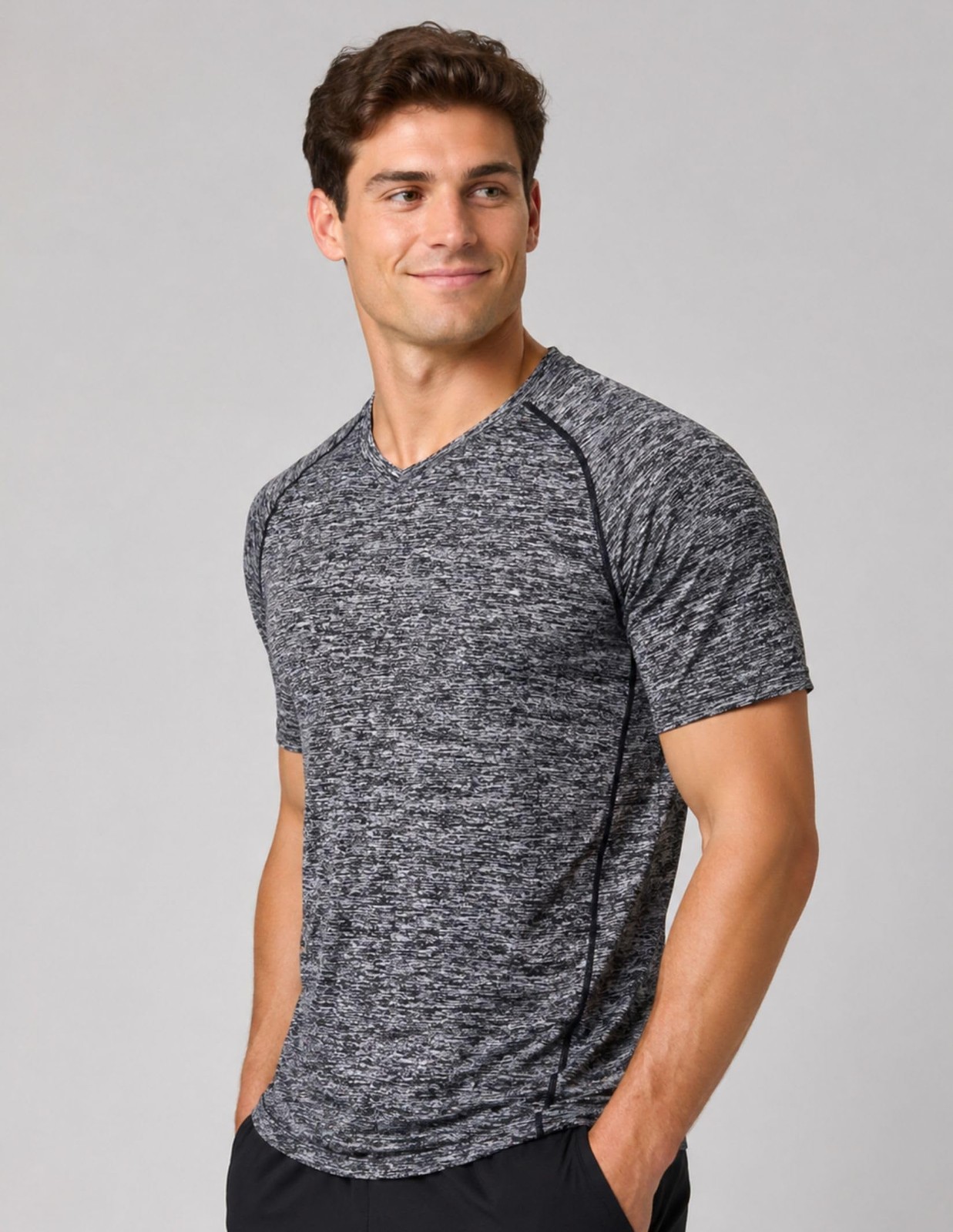 Men's Cut Out Tshirts, DryFit Tshirts, Athletic, Short Sleeve, Workout... gallery