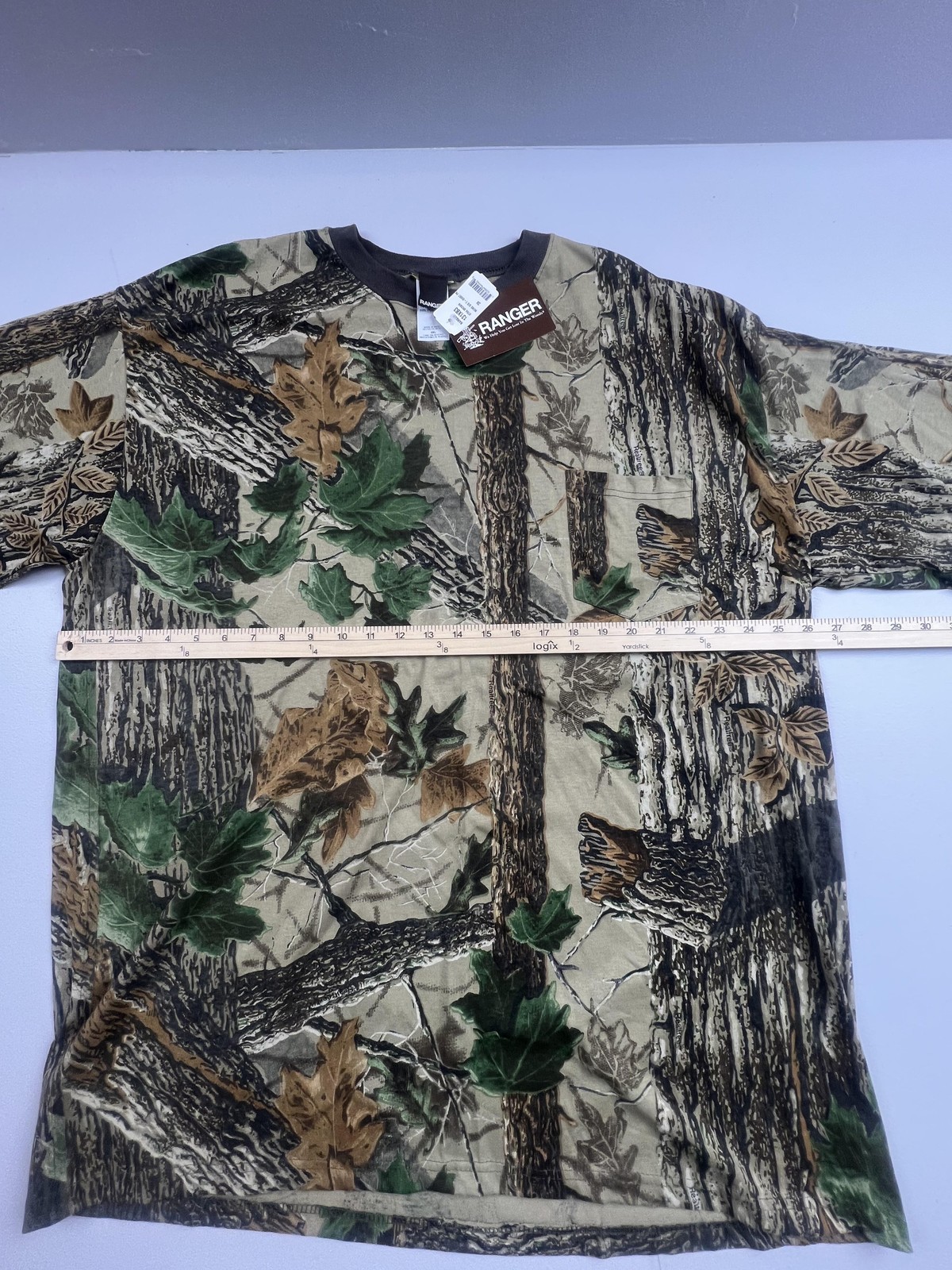 Ranger Shirt Mens 3XL Brown Xtra Camo Hunting Outdoor Pocket Tee Crewneck Top gallery