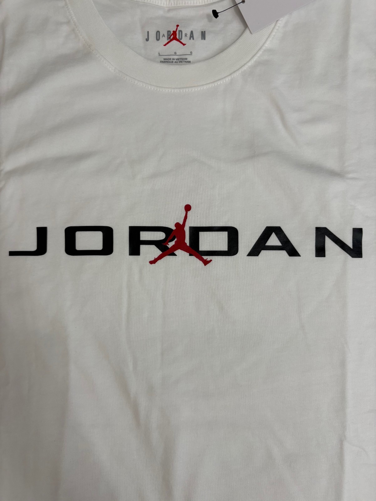 Nike Air Jordan Men's White T-Shirt Sz Large Jumpman Logo IB7353-101 gallery