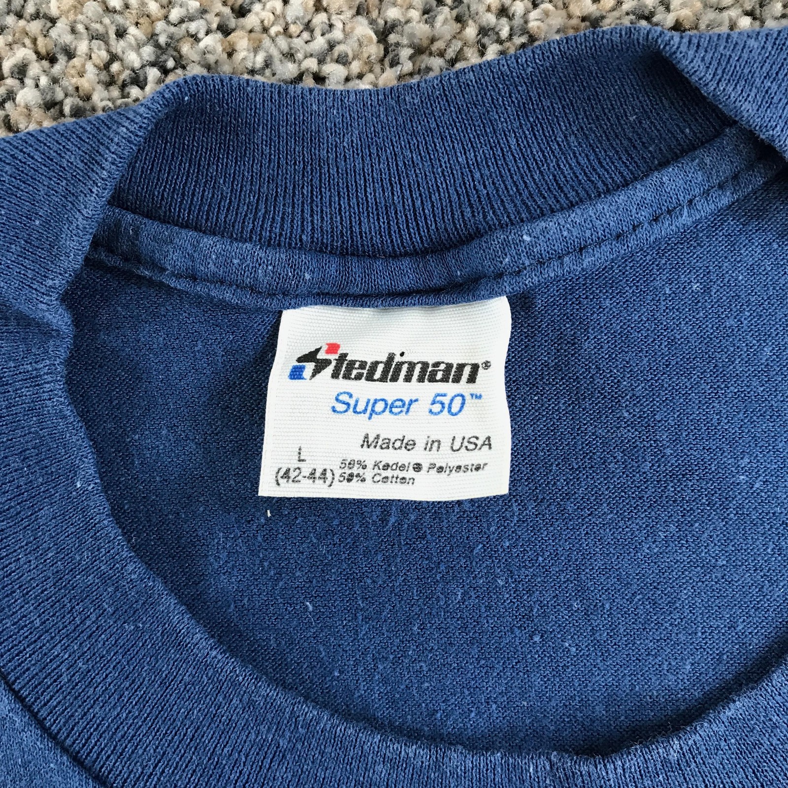 Vintage Thistledown Horse Racing Track T Shirt Mens Large Blue Purple Graphic gallery