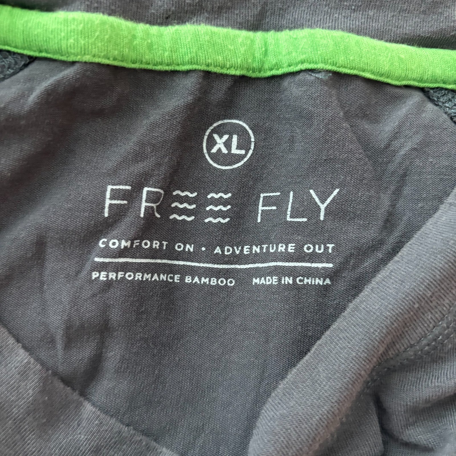 Free Fly Shirt Men's XL Gray Blue Short Sleeve Performance Bamboo Viscose Tee gallery