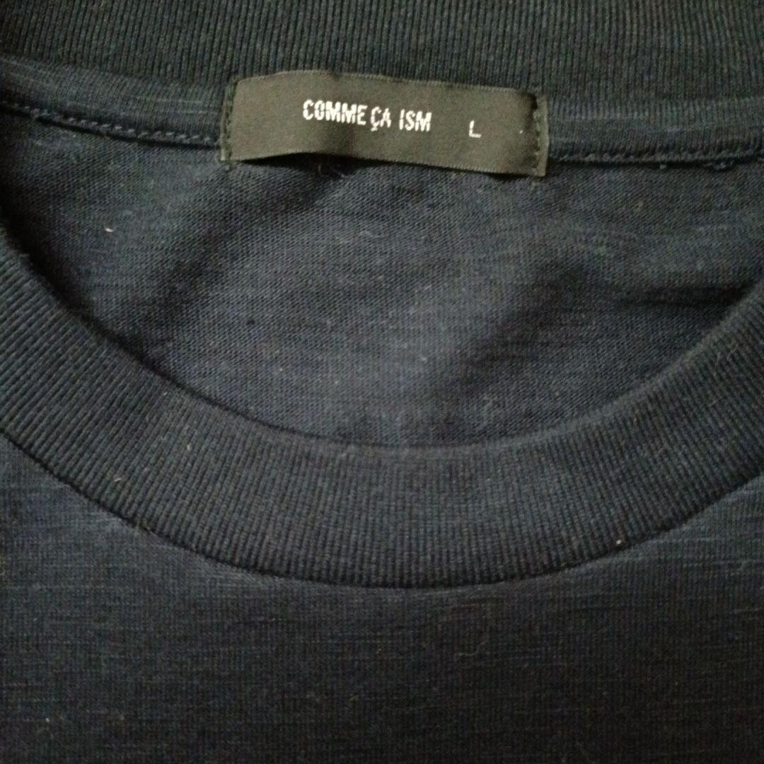 COMME CA ISM Navy L T-shirt Crew Neck, Polyster/Cotton, Unused gallery