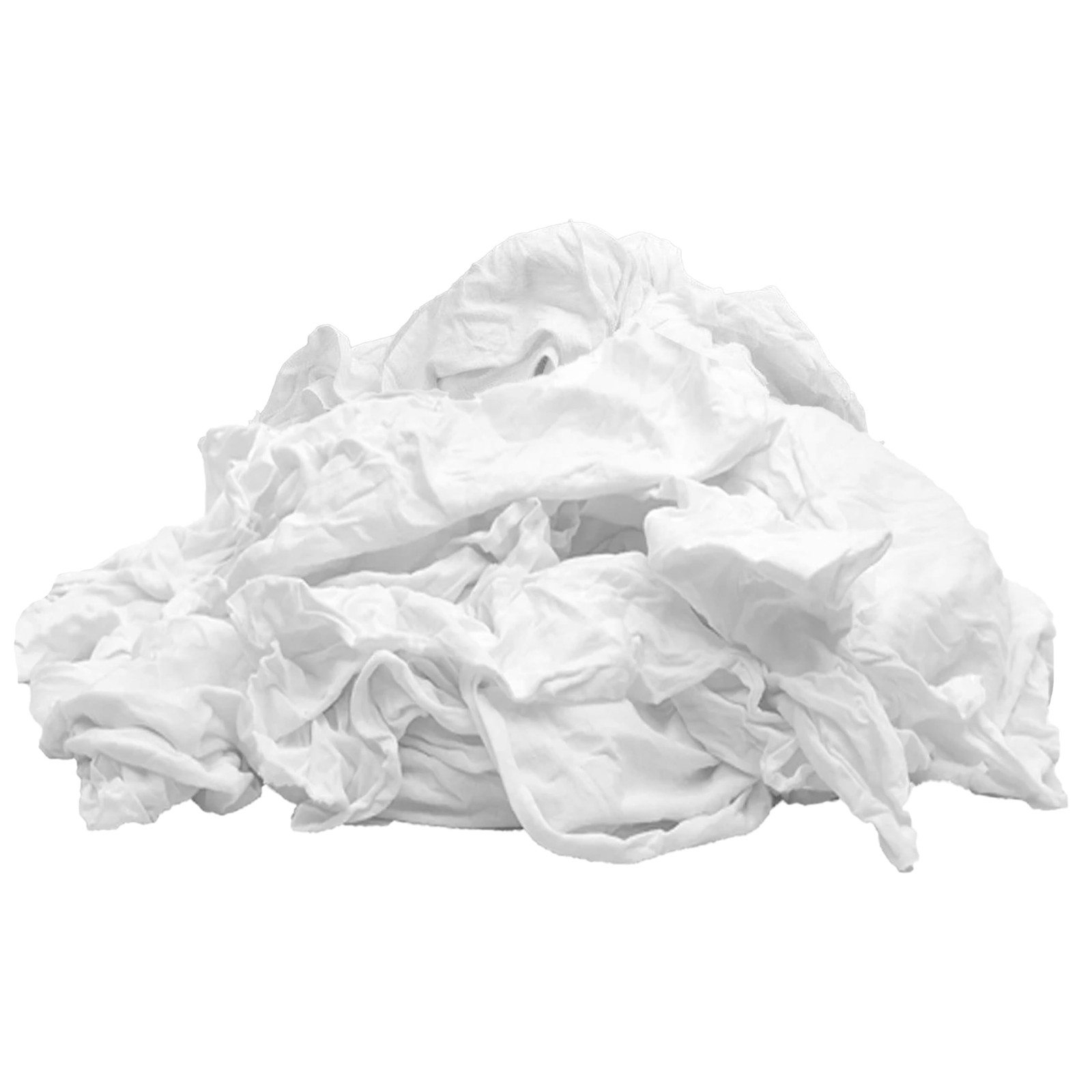 SupremePlus White T-Shirt Rags 10 lbs Cotton Multi-Purpose Cleaning Shop Towels gallery
