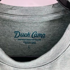 NWT DUCK CAMP Original Bamboo Tee Heathered Sea Drift Large