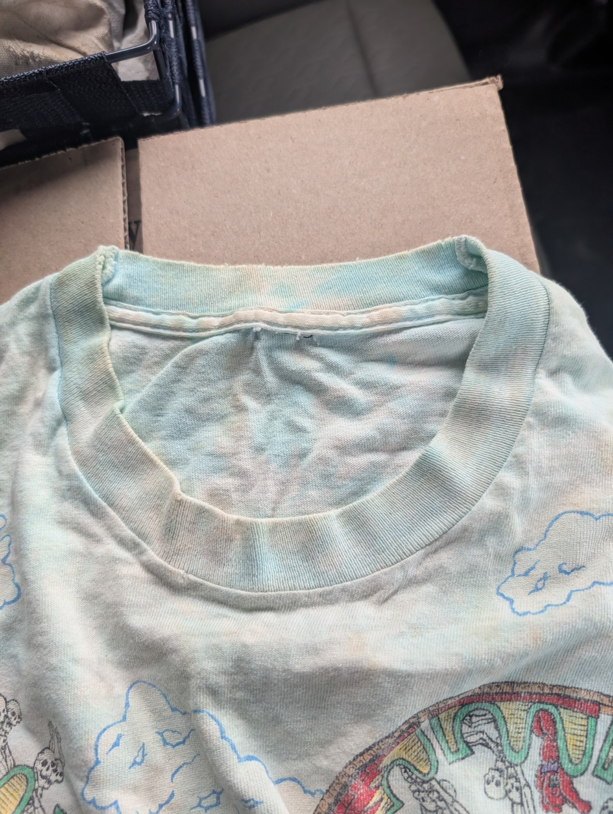 Liquid Blue Grateful Dead Vintage Tie-Dye Double-Sided Jersey Tee 2XL gallery