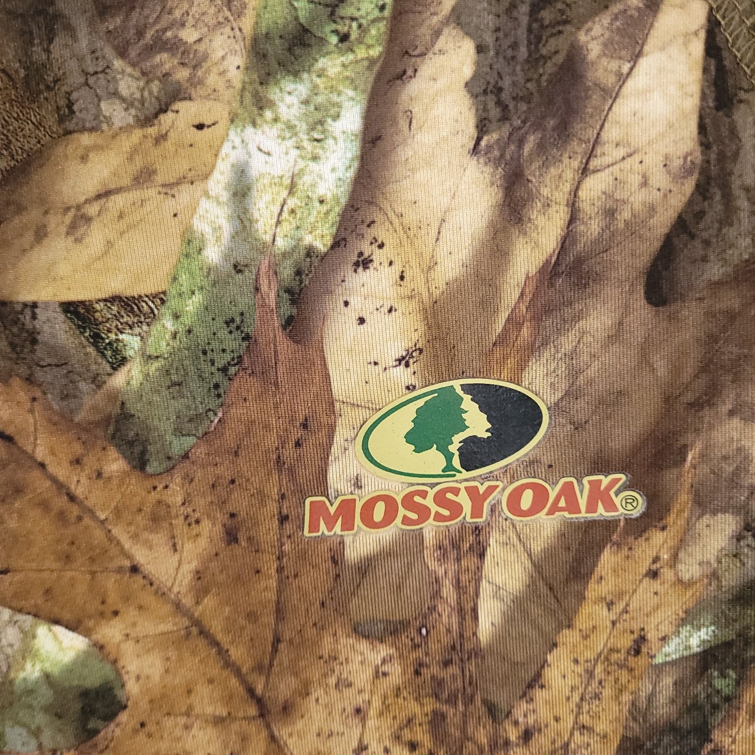 Mossy Oak Men's T-Shirt M (38-40) Camo Polyester Spandex Moisture-Wicking gallery