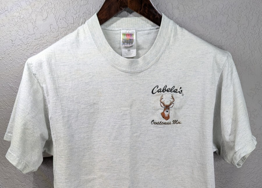 Vintage Cabela’s Big Buck Men's M Embroidered Shirt Owatonna MN Outdoor Hunting gallery