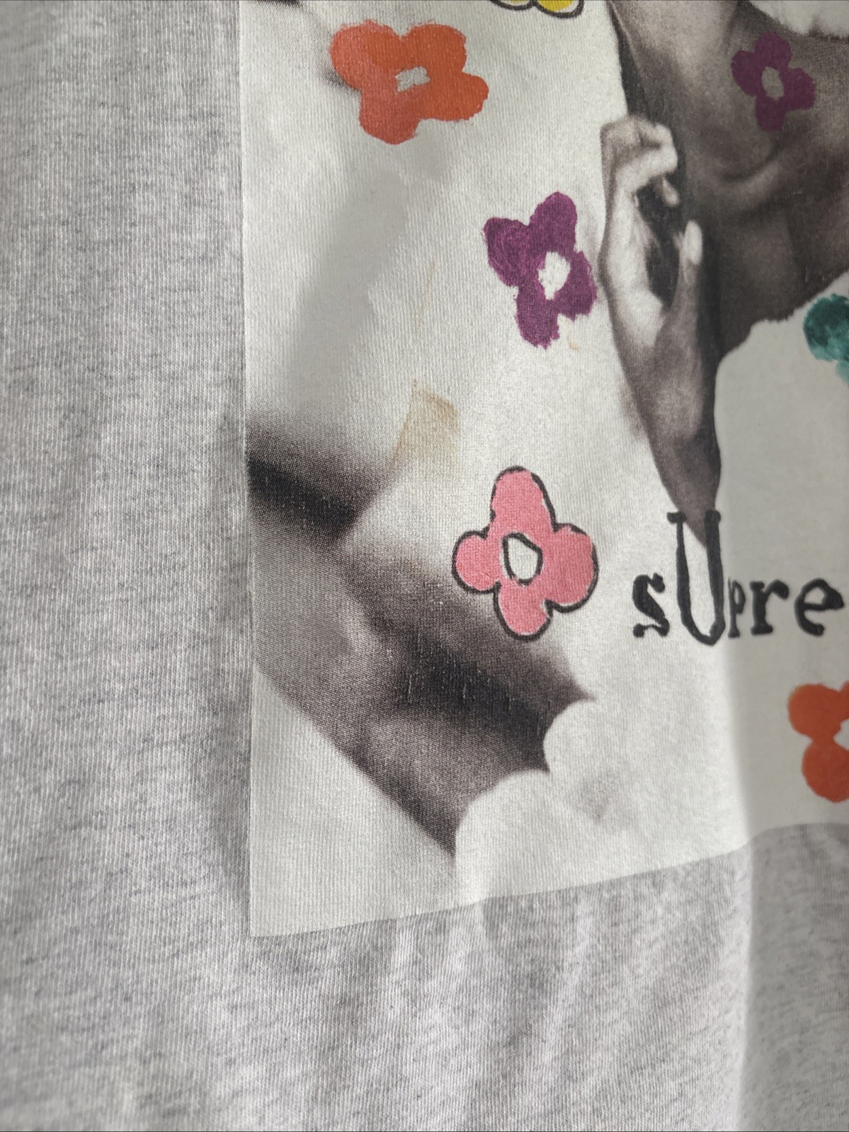 Supreme Naomi Tee Ash Gray Size Small SS20 Gonz Box Logo Campbell (19x25.5”) gallery