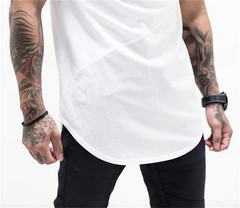 Cotton Patchwork Mesh Breathable Sport Shirt Mens Running Short Sleeve Training