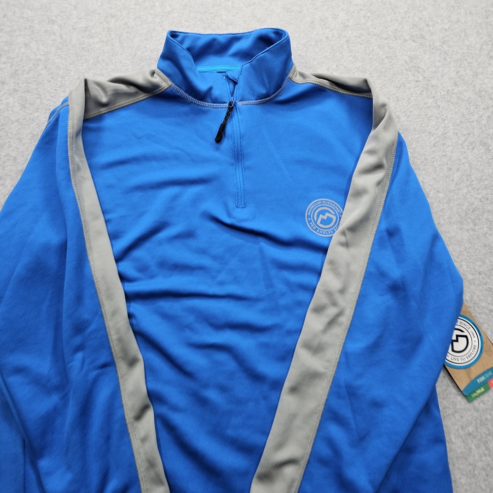 Magellan Outdoors Men’s Size Small Blue Gray Long Sleeve Fishing Shirt NWT