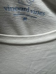 Vineyard Vines Pocket Tee Sz M Dive Flag Logo Preppy Coastal Casual Whale Shirt