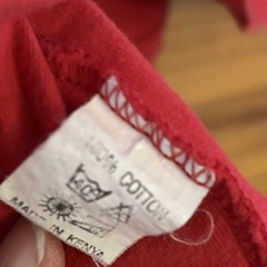 Oneway Kenya Red T-Shirt S/M David Sheldrick Wildlife Elephant Some Fading