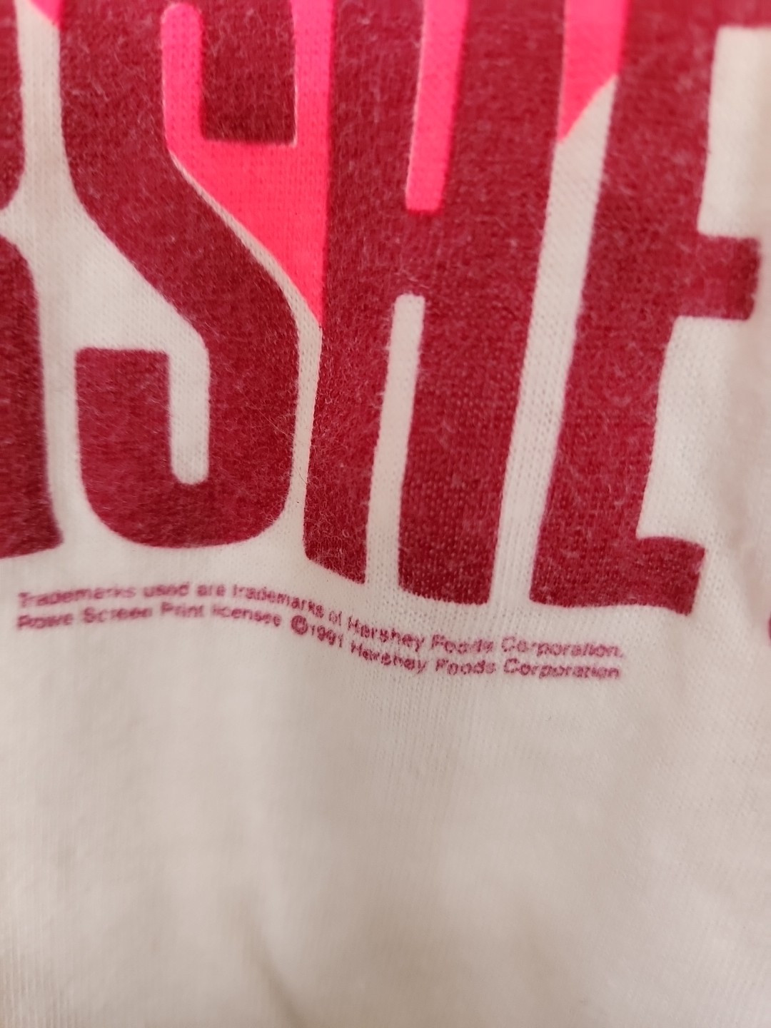Vintage Hersheys Chocolate Shirt Mens XL 1991 Reeses Candy Promo 90s USA Tee gallery