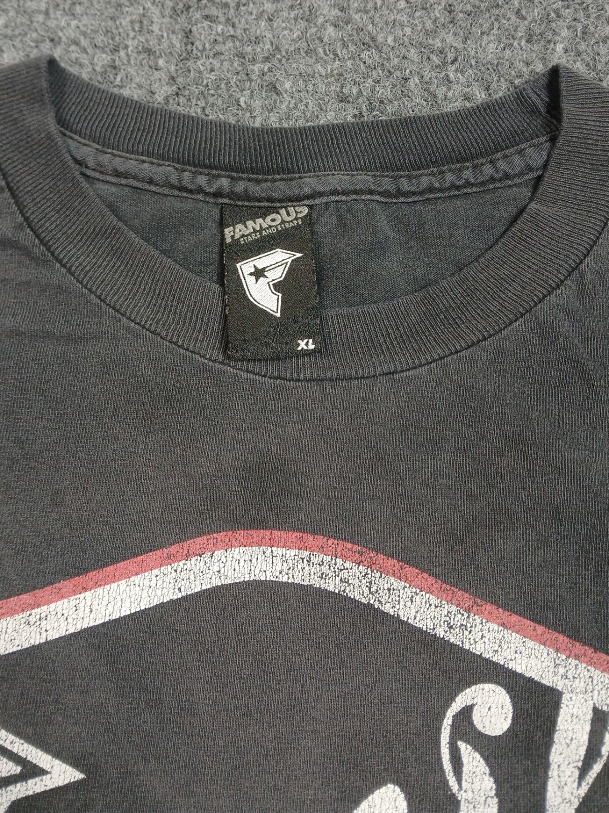 Famous Stars & Straps Family Logo Vintage T Shirt Mens Size XL Faded Black Y2K gallery