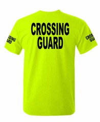 Crossing Guard safety worker high visibility Tee Work T shirt
