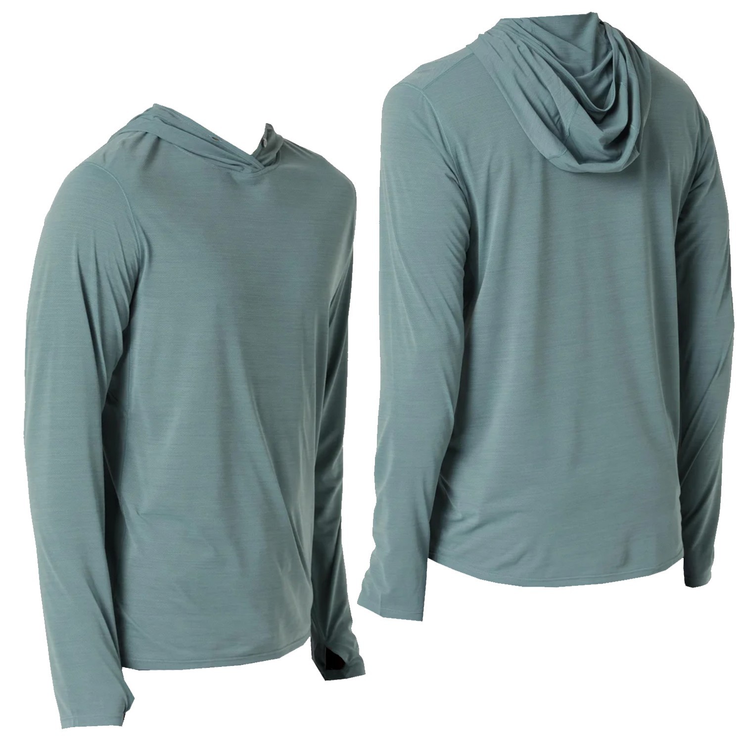 Patagonia Mens Capilene Cool Ultra Hoody L/S T-shirt -Blue Sage/Light Blue X-Dye gallery