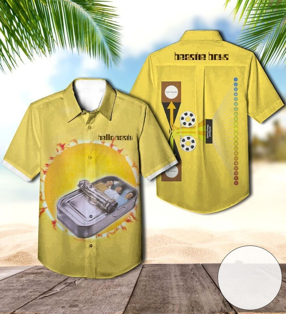 Beastie Boys Hello Nasty Album Cover Hawaiian Shirt BT1012