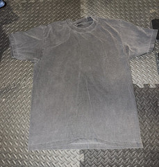 SHAKA wear Men’s Solid Gray Crew Neck Knit T-Shirt Short Sleeve Size L