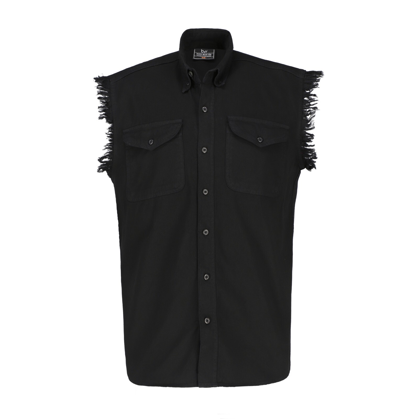 BUTTON-DOWN SLEEVELESS DENIM SHIRTS FOR MEN - 100% COTTON gallery