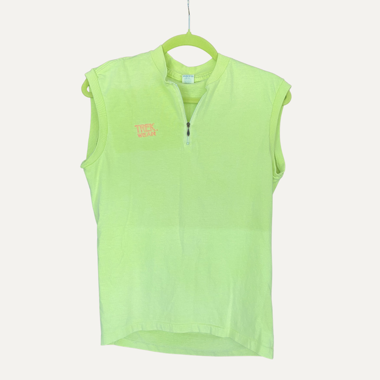 Vintage Trek cycling neon bike top size small / medium made in USA gallery