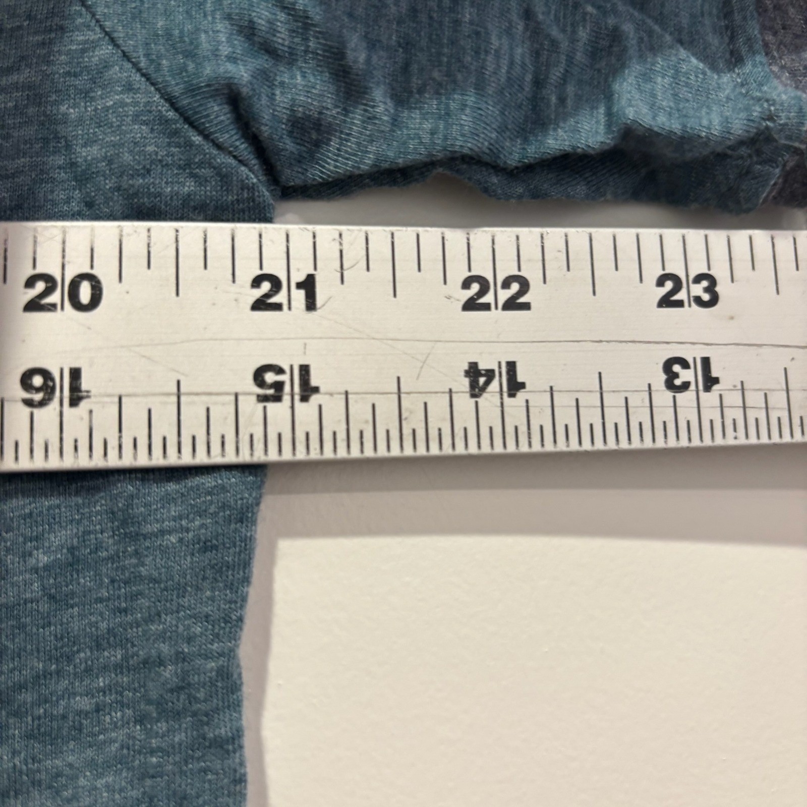 Next Level Apparel Mens Ringer T-Shirt Heather Teal Charcoal Grey Size S gallery