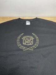 Alstyle Apparel & Activewear Cadillac Shirt Men’s Large Black T Shirt Gold Logo