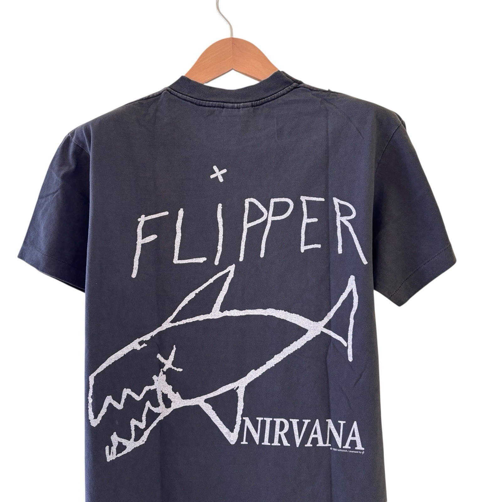 1998 Nirvana Kurt Cobain Flipper Concert Shirt Vintage Rare REPRINT Size Large gallery