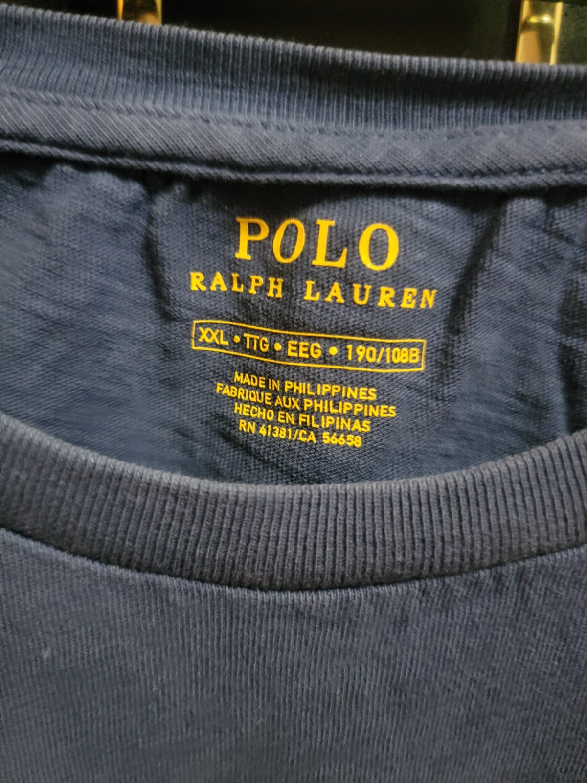 Ralph Lauren Polo 1967 Fine Quality 711 5th Ave Blue XXL Preworn gallery