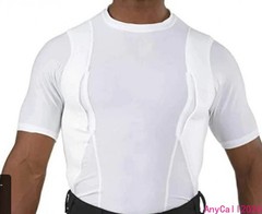 Unisex Lightweight Concealed Holster Tactical High Ammo Short Sleeved T-Shirt