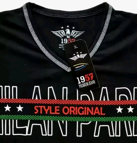 Men's 1957 Cotton T Shirt,Italian Style,Slim Fit,Stretch S M…..D2. gallery