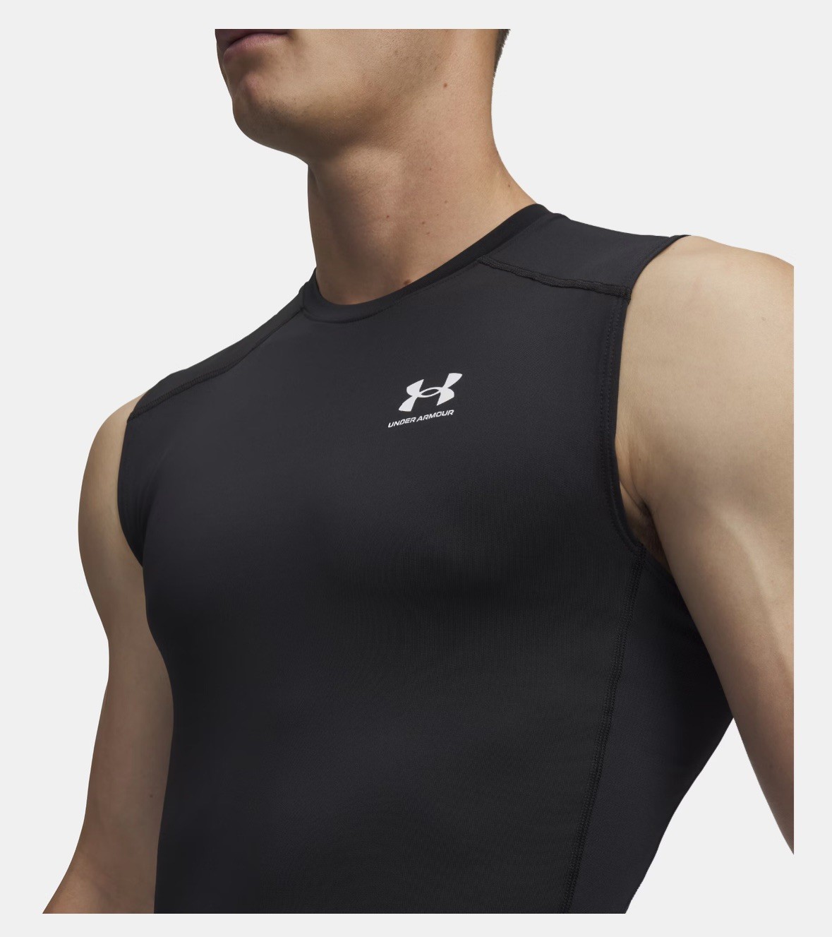 Under Armour Men's HeatGear Compression Sleeveless Tank Black Sz. M NWT gallery