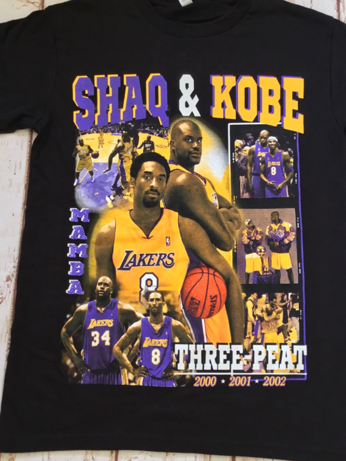 NEW - SHAQ & KOBE - THREE PEAT CHAMPIONSHIP - TSHIRT gallery