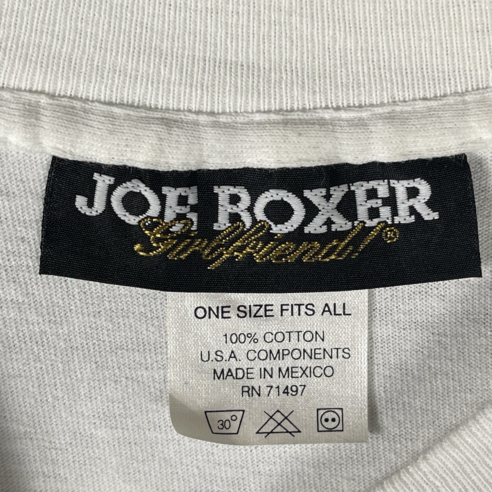 Joe Boxer Girlfriend Snow Way Shirt- One Size Fits All White Y2K Street Wear gallery