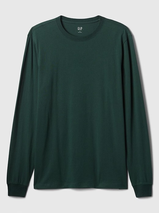 NWT GAP Everyday Soft Long-Sleeve Tee Shirt T-Shirt 100% cotton Green Men M gallery