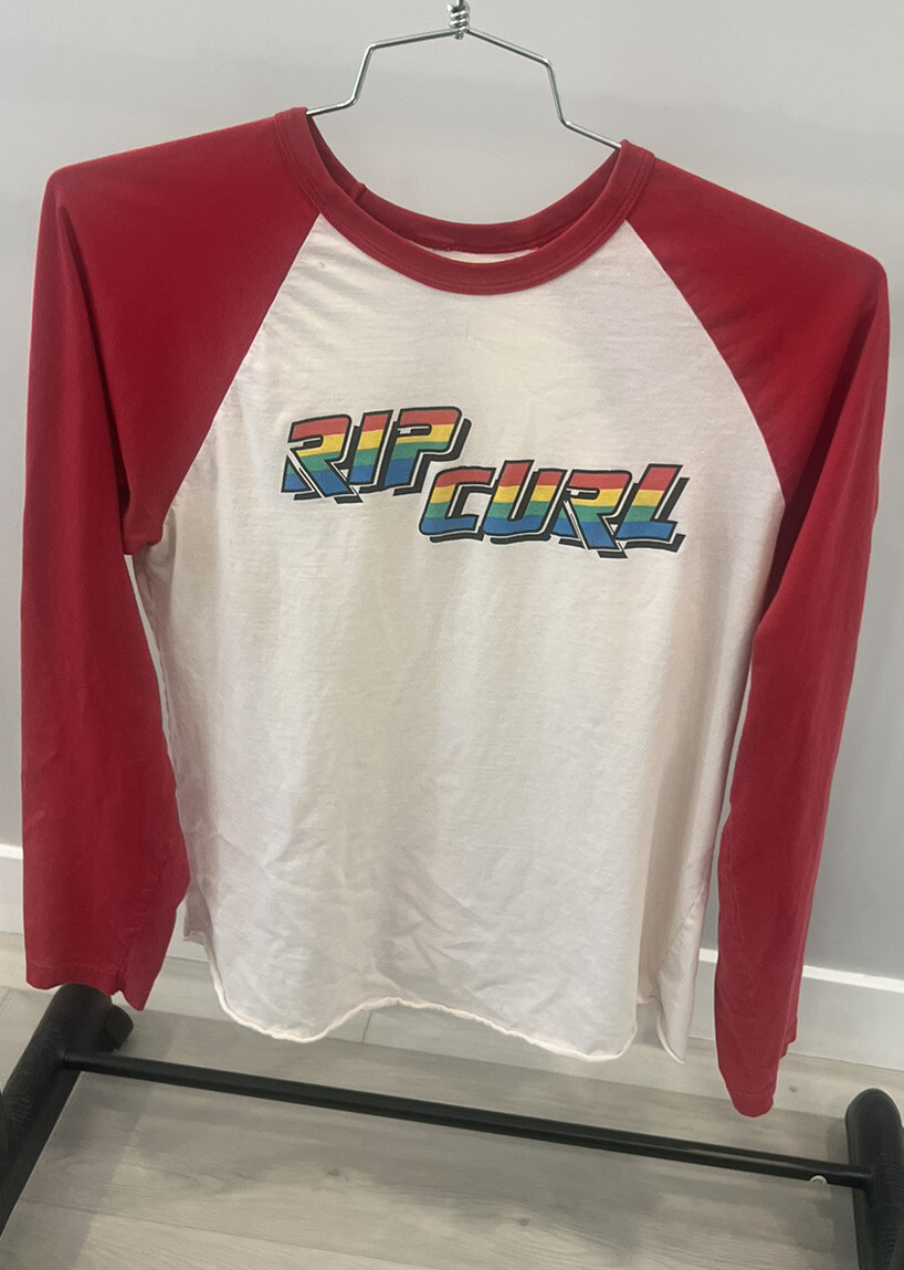 Rip Curl Mens Long Sleeve Limited Edition Tradition T-Shirt M Has Holes, Stain