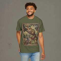 SQUIRREL Fruit Tree T-Shirt, Pet Rodent Orange Snack Tee, Vintage Squirrel Shirt