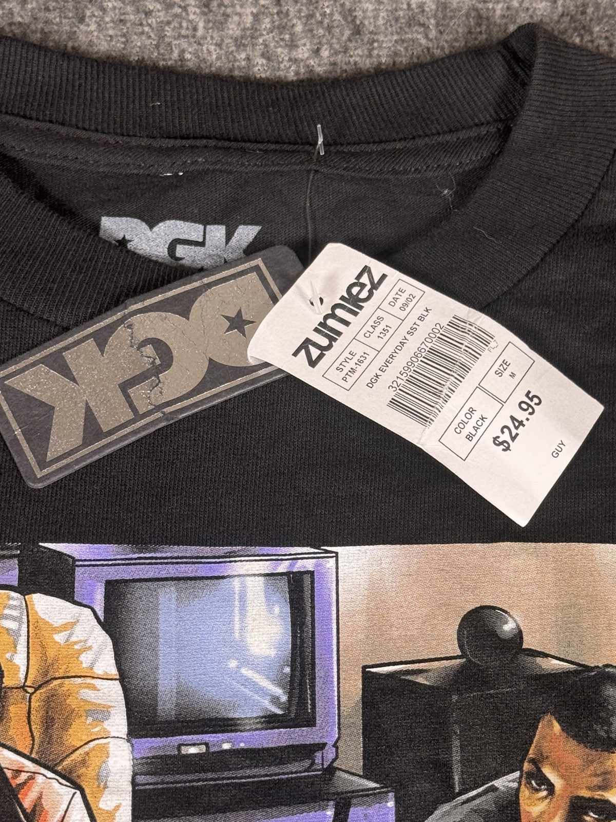 DGK Shirt Mens Medium Black Graphic Tee Streetwear Skateboarding Cotton GTA gallery