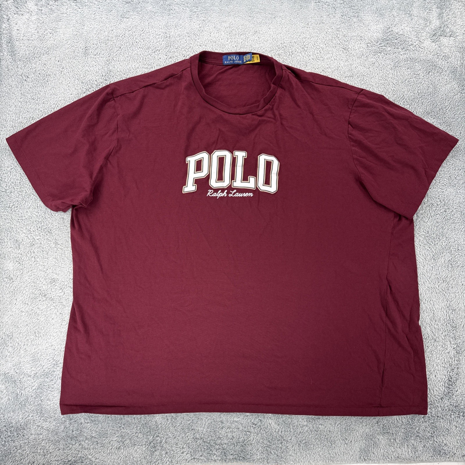 Polo Ralph Lauren Mens Logo Jersey Graphic T Shirt Size 4XLT Red gallery