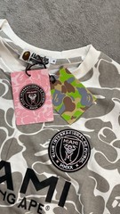 A Bathing Ape BAPE Men’s Gray/White Miami Camo Crew Neck Tee Short Sleeve M