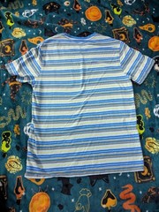 Blue, Beige, and Gray Striped Pocket Men’s T-Shirt | Levi’s | Size Medium