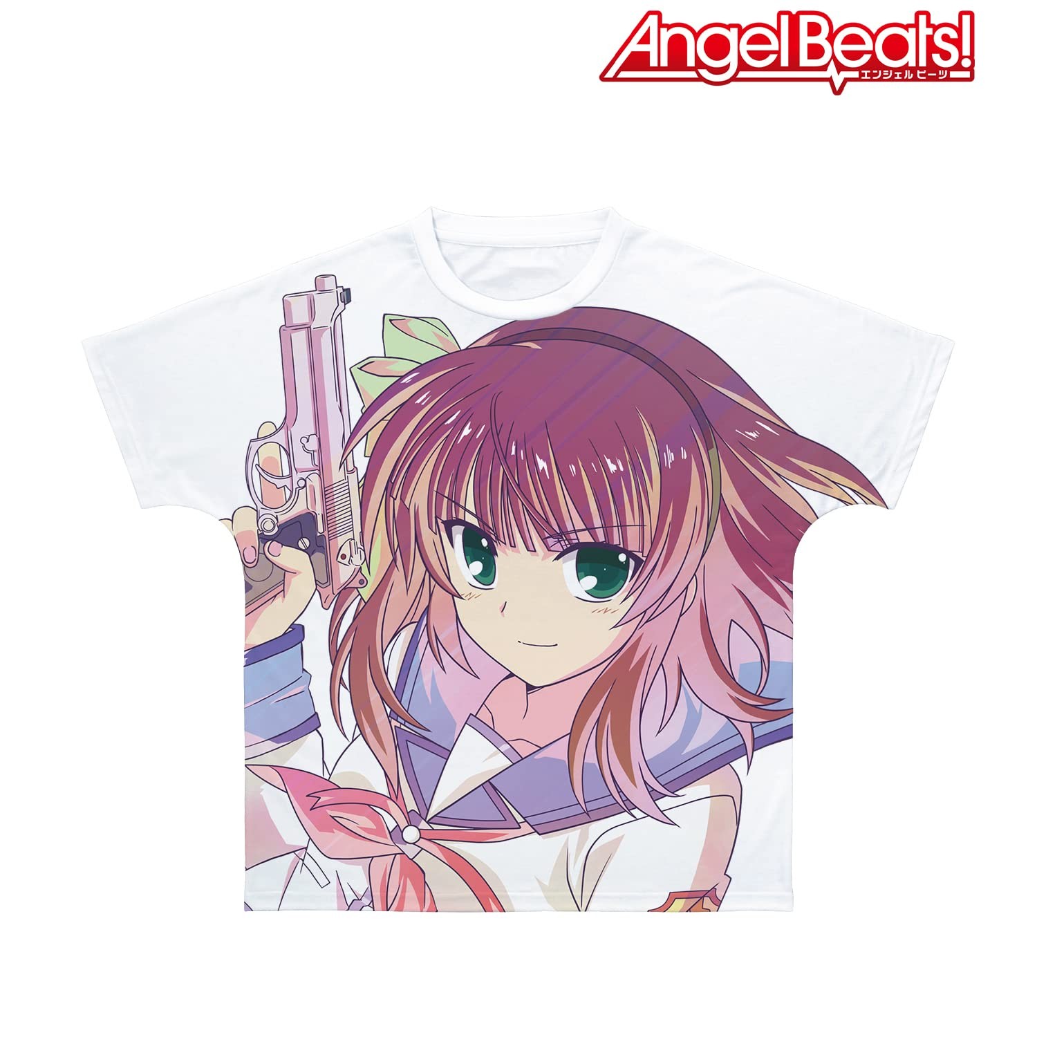 Angel Beats! Yuri Nakamura Ani Art clear label T-shirt Unisex S gallery