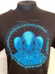 West World Synthetic Drone Robot Heads T-Shirt Large Black HBO TV Sci-Fi Mystery