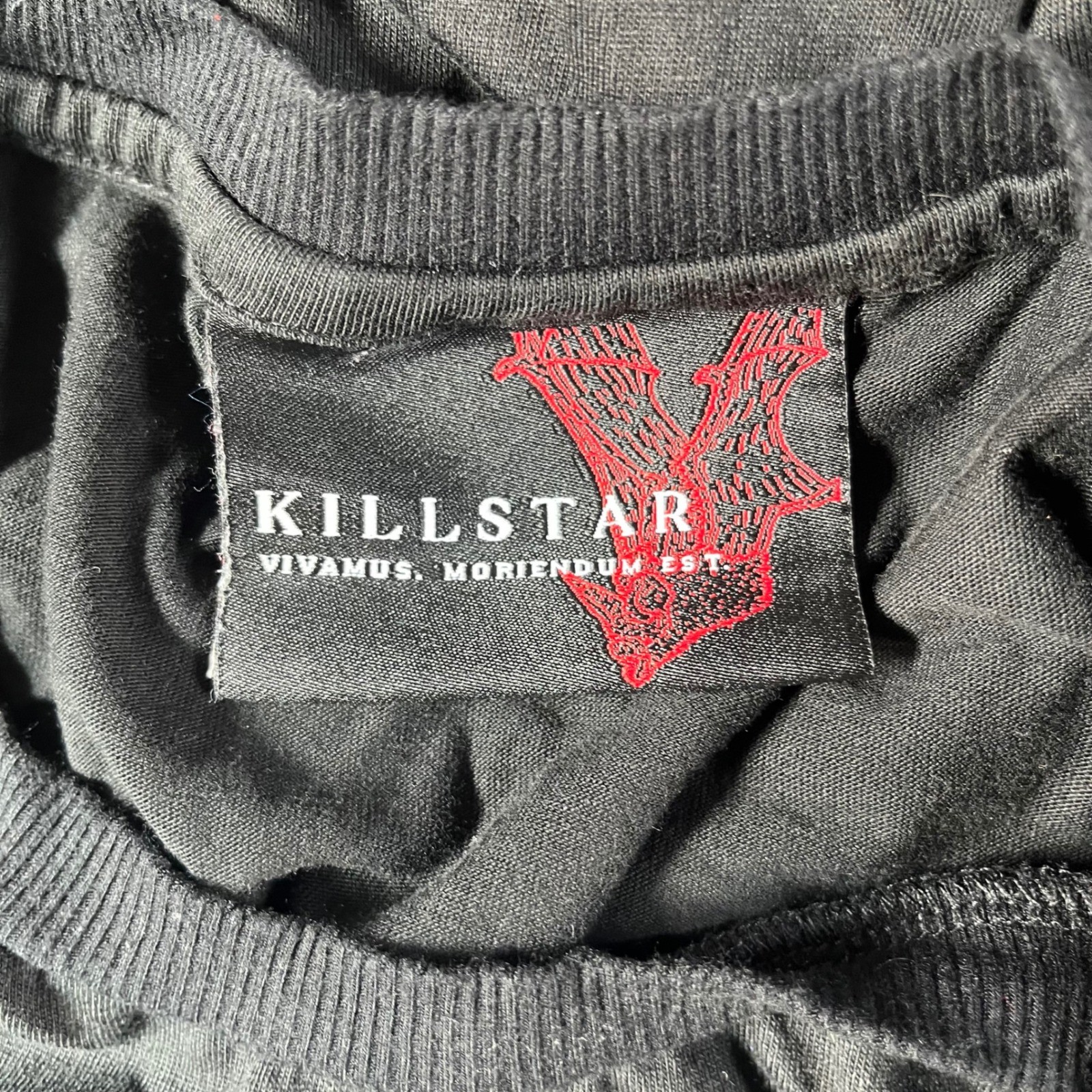 Killstar Graphic Long Sleeve T-Shirt Mens Large Black Baphomet Occult Skull Tee gallery