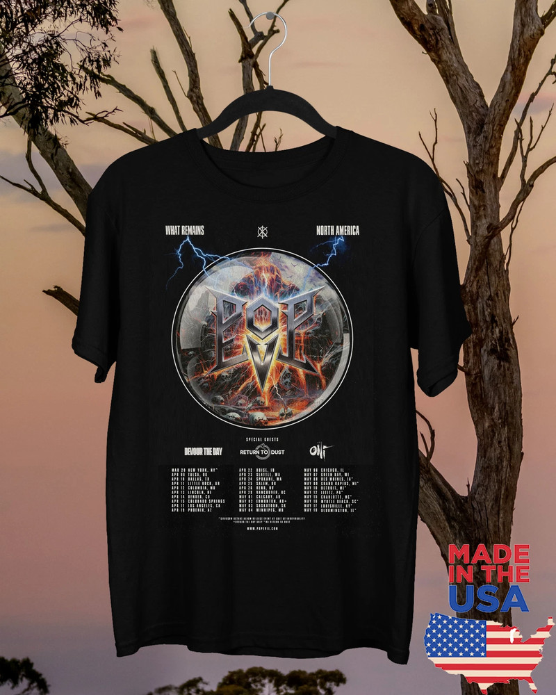 POP EVIL Spring 2025 North American Tour T Shirt Full Size S-5XL AL789